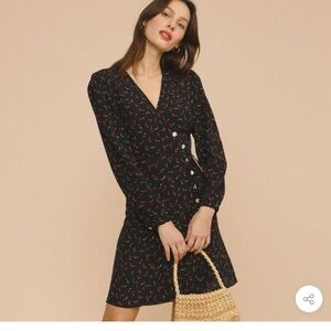 NWT Rouje GABINETTE- MINI TULIPE / NOIR dress - 36